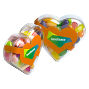Acrylic Heart Filled with JELLY BELLY Jelly Beans 50G