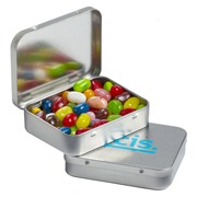 Rectangle Hing Tin filled with JELLY BELLY Jelly Beans 65g