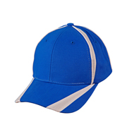 Brushed cotton twill baseball cap  "X" contrast