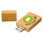 Recycled paper rectangle USB