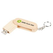 Rotating wooden USB