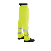 Hot Hi Vis Breathable Rain Trousers with Reflective Tape