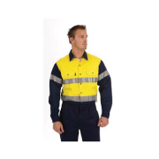 Hot Hi Vis Drill Shirt with 3M Reflective Tape - L&S