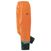 Hi Vis Waterproof 2 Tone Cargo Pant, Leg Zip & Boot Closure Snaps with 3M Tape