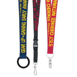 19mm Woven Text Recycled Lanyard