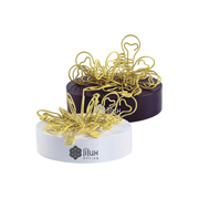 Yellow Lightbulb Shaped Paperclips On Paperweight Magnetic Base