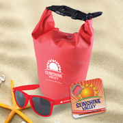 Sand & Beach Kit 1 - River Waterproof Bag, Horizon Sunglasses, Quench Bottle Opener/ Coaster
