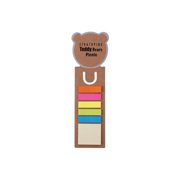 Bear Dye Cut Bookmark / Ruler with Noteflags