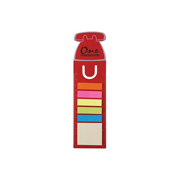 Telephone Dye Cut Bookmark / Ruler with Noteflags