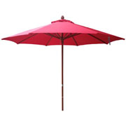 2.7m Tuscany Wood Look Market Umbrella, Polyester cover
